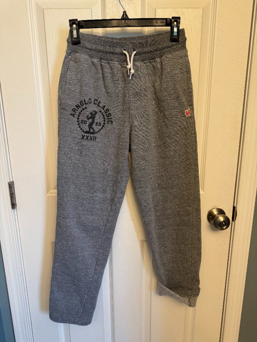Homage 2020 Arnold Classic Gray Sweatpants with Drawstring - Size XS